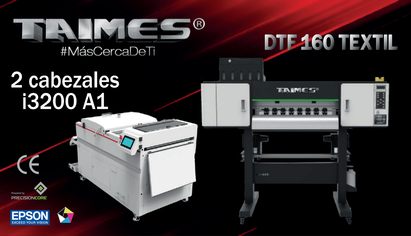 DTF 160 Textil 2 Cabezales i3200-A1